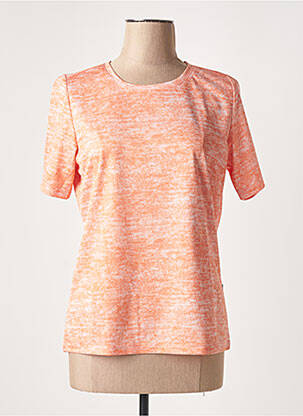 Tricou elasticitate mâneci scurte portocalie CAPUCCINO femeie