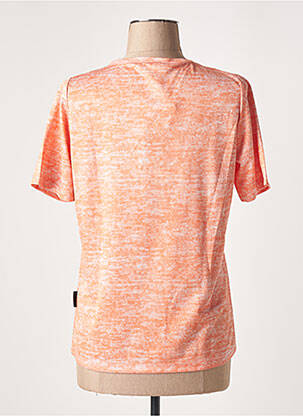 Tricou elasticitate mâneci scurte portocalie CAPUCCINO femeie