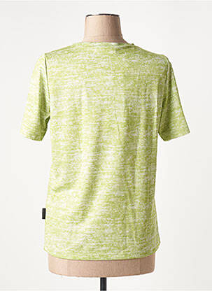 Tricou elasticitate mâneci scurte verde CAPUCCINO femeie