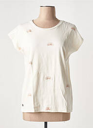 Tricou elasticitate mâneci scurte bej J&JOY femme