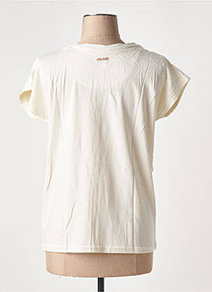 Tricou elasticitate mâneci scurte bej J&JOY femeie