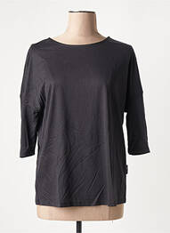 Tricou mâneci 3/4 mâneci 3/4 negru CAPUCCINO femme