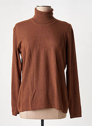 Pulover cu guler înalt maro L'ATELIER D'ANNA femeie