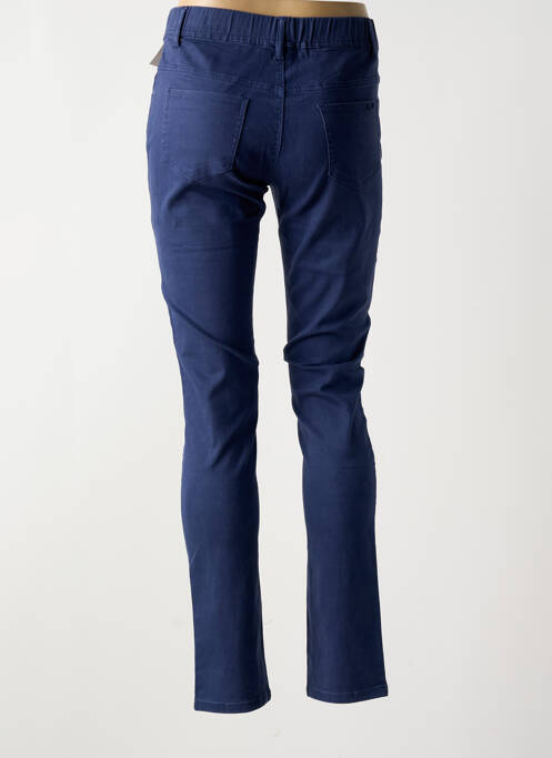 Pantalon slim albastru QUATRE VINGT JOURS femeie