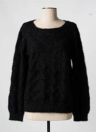 Pulover guler rotund mâneci lungi negru GRIFFON femme