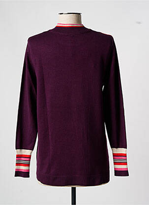 Pulover croială cambrată mâneci lungi violet SCORZZO femeie