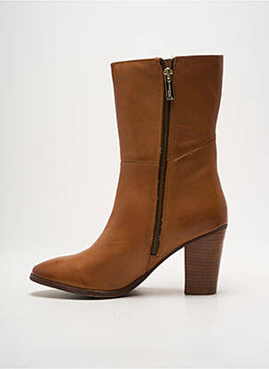 Botine/ghete material neted toc de 7 la 9 cm maro LES TROPEZIENNES PAR M.BELARBI femeie