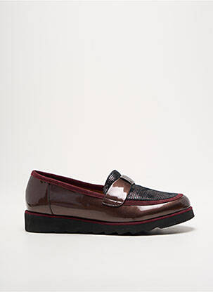 Mocasini material neted toc plat până la 3 cm violet SWEET femeie