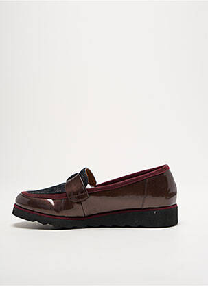 Mocasini material neted toc plat până la 3 cm violet SWEET femeie