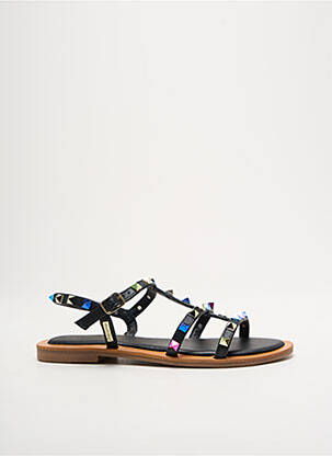 Sandale/pantofi decupați material neted toc plat până la 3 cm negru LES TROPEZIENNES PAR M.BELARBI femeie