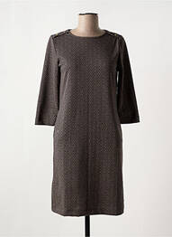 Rochie scurtă mâneci 3/4 mâneci 3/4 maro GARCIA femeie