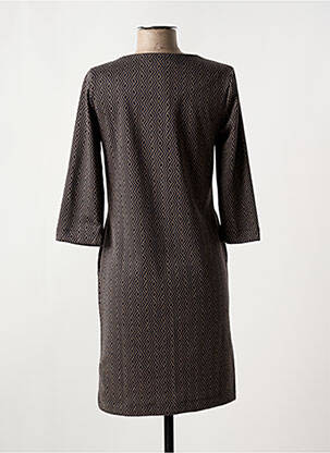 Rochie scurtă mâneci 3/4 mâneci 3/4 maro GARCIA femeie