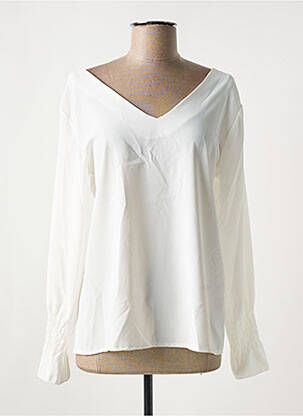 Top alb ESTEE BROWN femeie