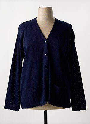 Vestă cu mâneci lungi albastru ANGELLA femeie