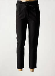 Pantalon 7/8 talie înaltă talie înaltă negru DEELUXE femme