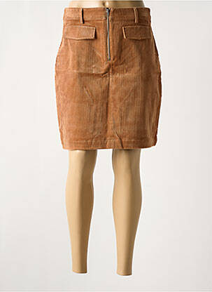 Fustă scurtă maro ICHI femeie