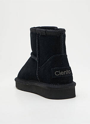 Botine/ghete umplută vârf rotund negru CIENTA fată