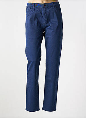 Pantalon drept elasticitate mărime normală albastru PAKO LITTO femeie