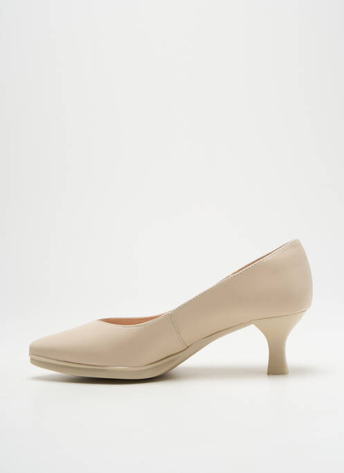 Pantofi cu toc bej DESIREE femeie