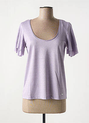 Tricou elasticitate mâneci scurte violet LES P'TITES BOMBES femeie