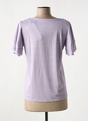 Tricou elasticitate mâneci scurte violet LES P'TITES BOMBES femeie