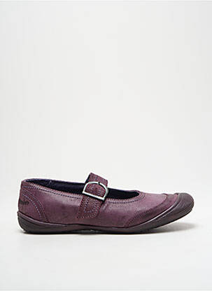 Balerine material neted toc plat până la 3 cm violet GBB femeie