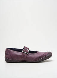 Balerine material neted toc plat până la 3 cm violet GBB femme