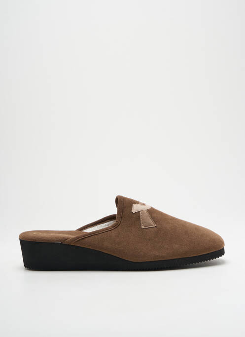 Papuci/Pantofi de casă maro EXQUISE femeie