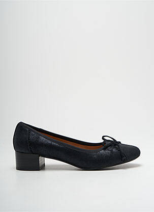 Pantofi cu toc țesătură satinată toc plat până la 3 cm negru EMILIE KARSTON femeie