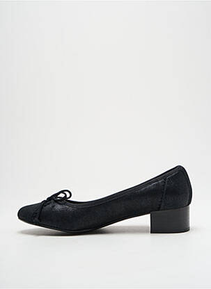 Pantofi cu toc țesătură satinată toc plat până la 3 cm negru EMILIE KARSTON femeie