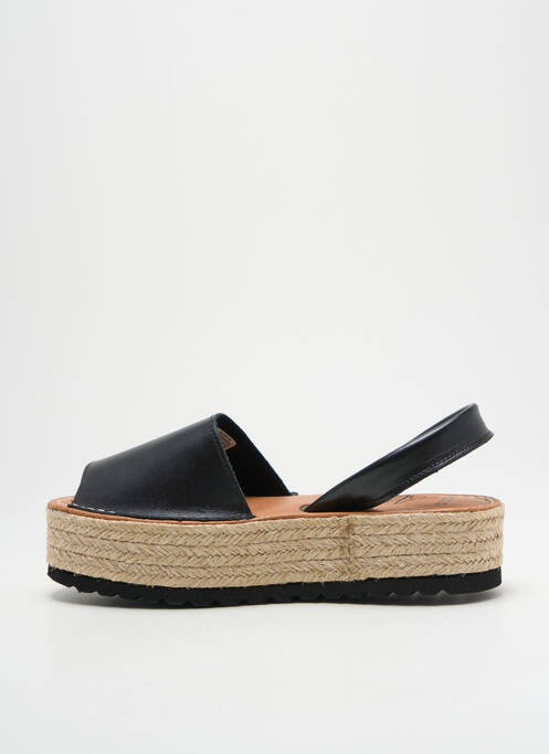 Sandale/pantofi decupați material neted toc de 4 la 6 cm negru C.OZTUÑO femme