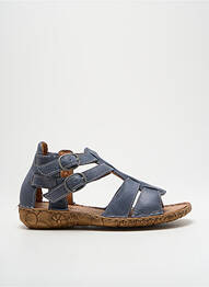 Sandale/pantofi decupați material neted toc plat până la 3 cm albastru JOSEF SEIBEL femeie