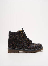 Botine/ghete imprimare toc mic negru BOPY fille