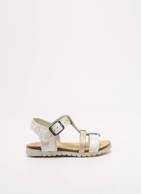 Sandale/Pantofi decupați alb BOPY fată