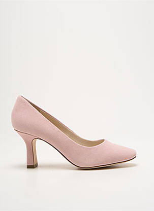 Pantofi cu toc nubuc toc de 7 la 9 cm roz CAPRICE femeie