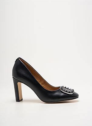 Pantofi cu toc țesătură satinată toc de 7 la 9 cm negru CAPRICE femeie