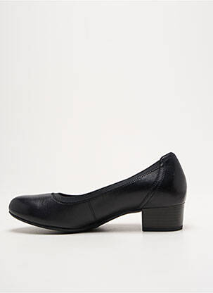 Pantofi cu toc țesătură satinată toc plat până la 3 cm negru CAPRICE femeie