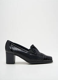 Mocasini material neted toc de 4 la 6 cm negru ZANY femme