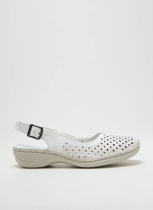 Sandale/Pantofi decupați alb RIEKER femeie