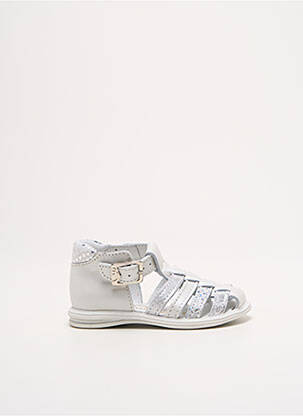 Sandale/Pantofi decupați argintiu BELLAMY fată