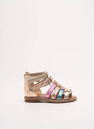 Sandale/Pantofi decupați auriu BELLAMY fată