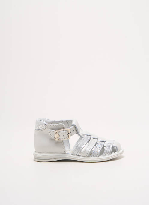 Sandale/Pantofi decupați argintiu BELLAMY fată