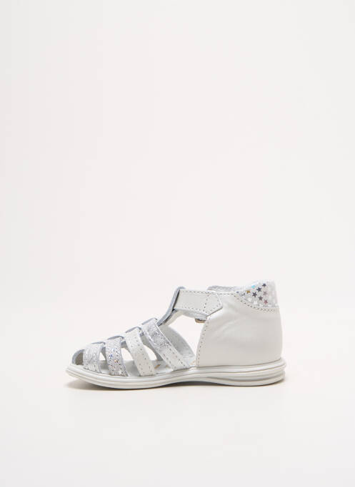 Sandale/Pantofi decupați argintiu BELLAMY fată