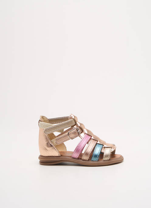 Sandale/Pantofi decupați auriu BELLAMY fată