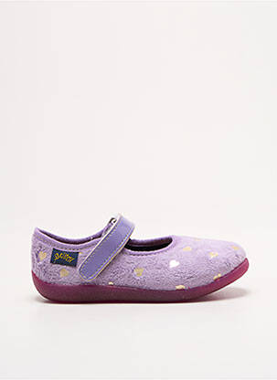 Papuci/Pantofi de casă violet BELLAMY fată