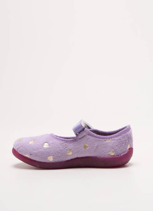 Papuci/Pantofi de casă violet BELLAMY fată