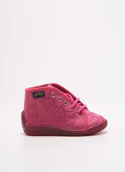 Papuci/Pantofi de casă roz BELLAMY fată