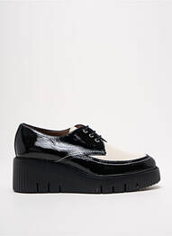 Derby-uri efect șifonat toc de 4 la 6 cm negru WONDERS femme