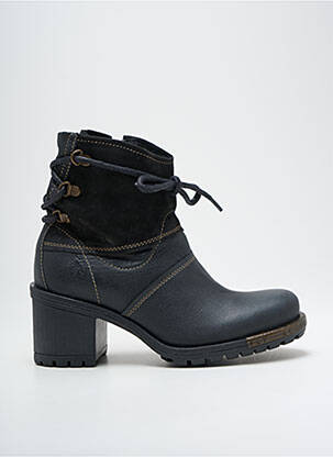 Botine/ghete material neted toc de 4 la 6 cm negru FLY femeie