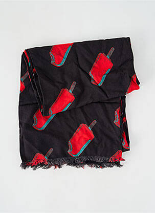 Eșarfă țesătură poplin negru PAUL SMITH femeie